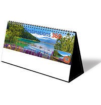 Destinations360 Premium Lined Easel Desk Calendar