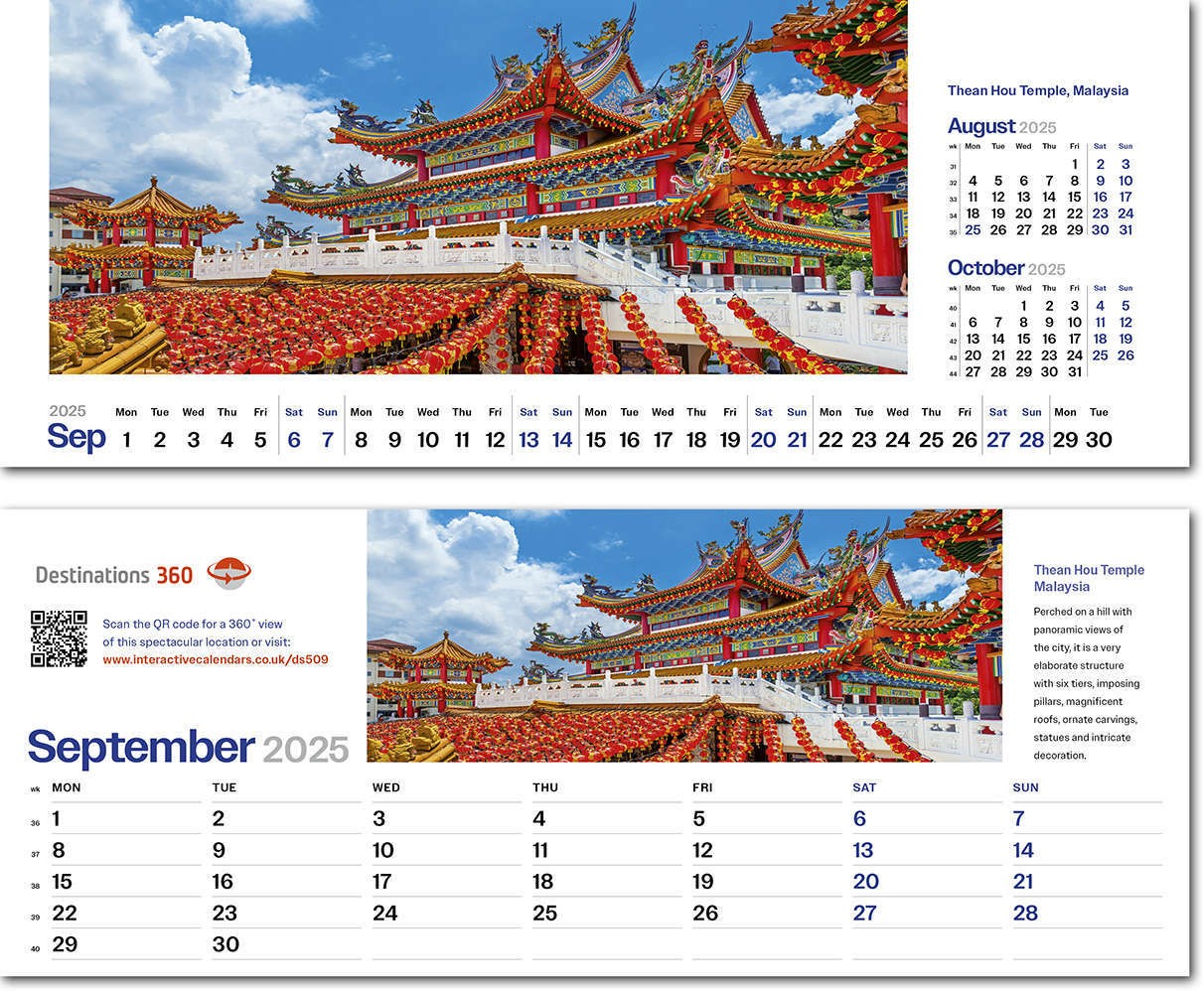 Destinations360 Task Station Desk Calendar