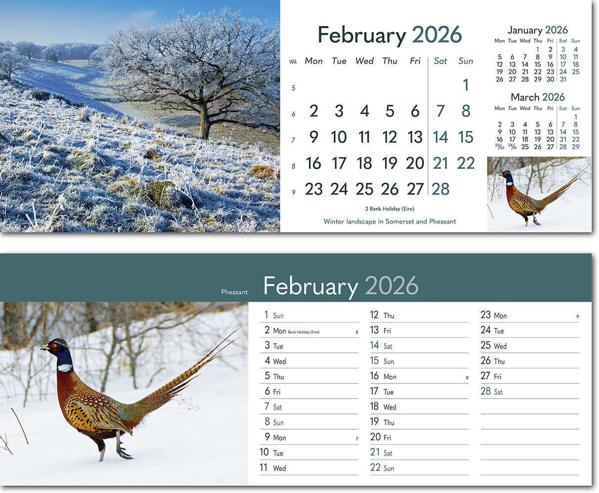 Rural Britain Task Station Desk Calendar