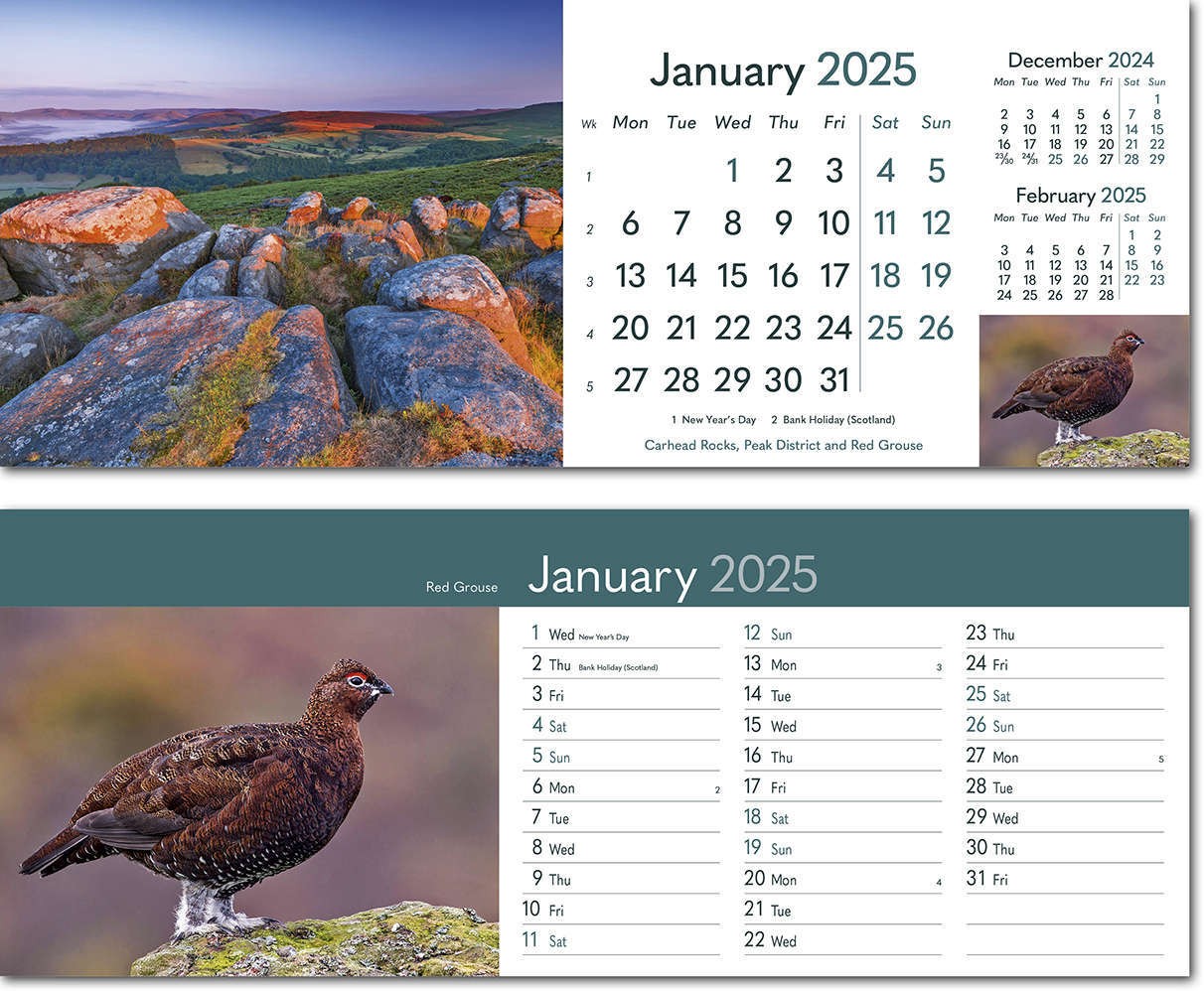 Rural Britain Task Station Desk Calendar