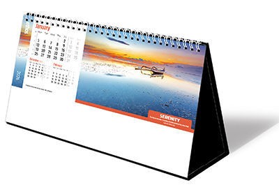 Ethos Premium Lined Easel Desk Calendar