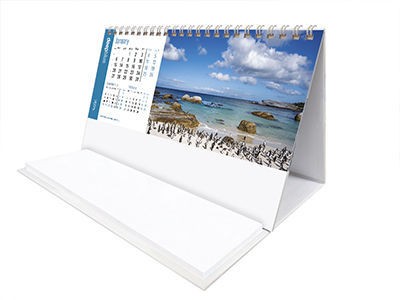 Deep Blue Task Station Desk Calendar