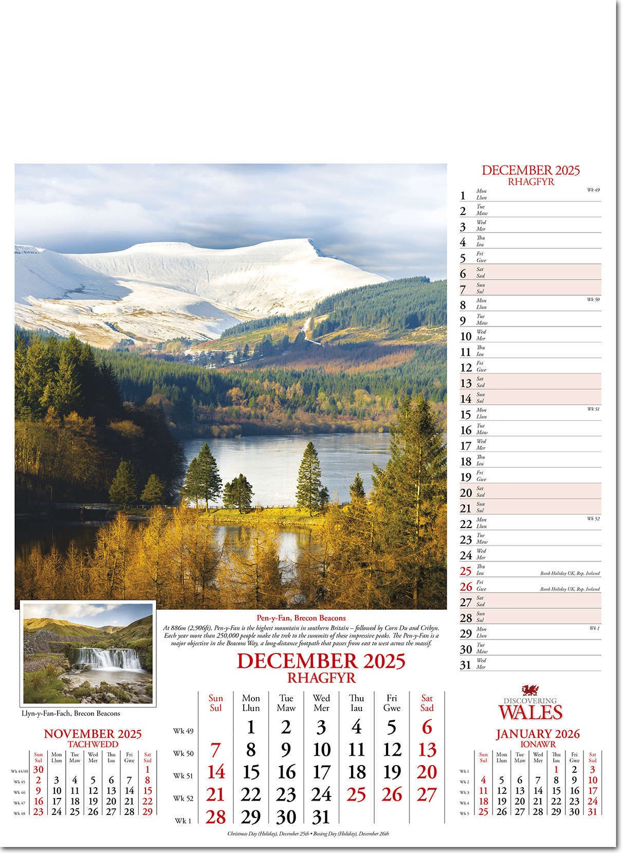 Discovering Wales Calendar