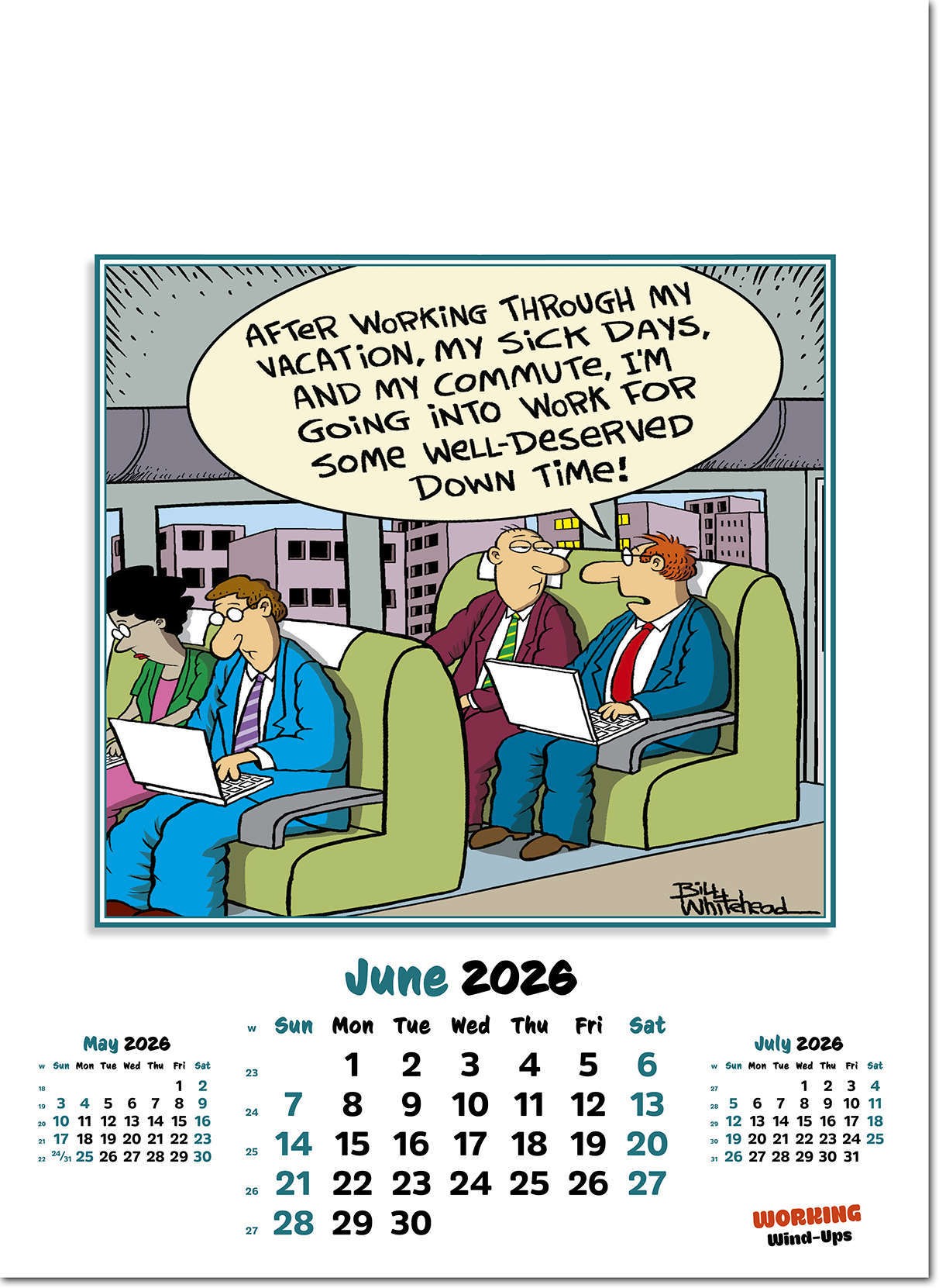 Working Wind-Ups Wall Calendar