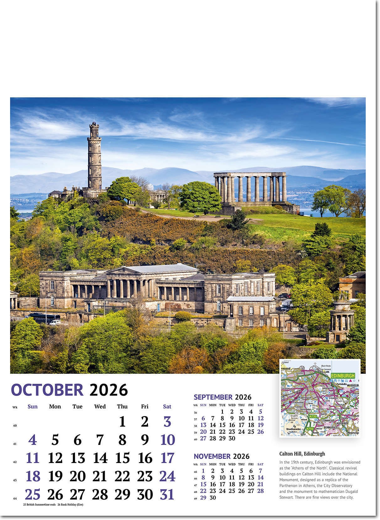 Beautiful Britain Wall Calendar