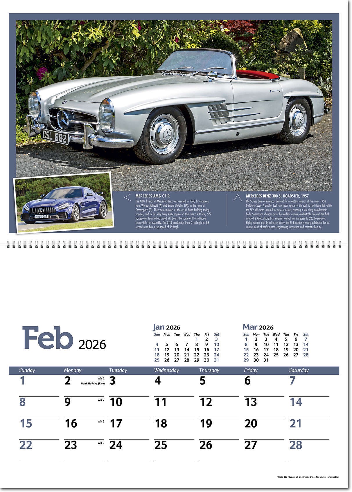 Classic Marques Past and Present Postage Saver Calendar