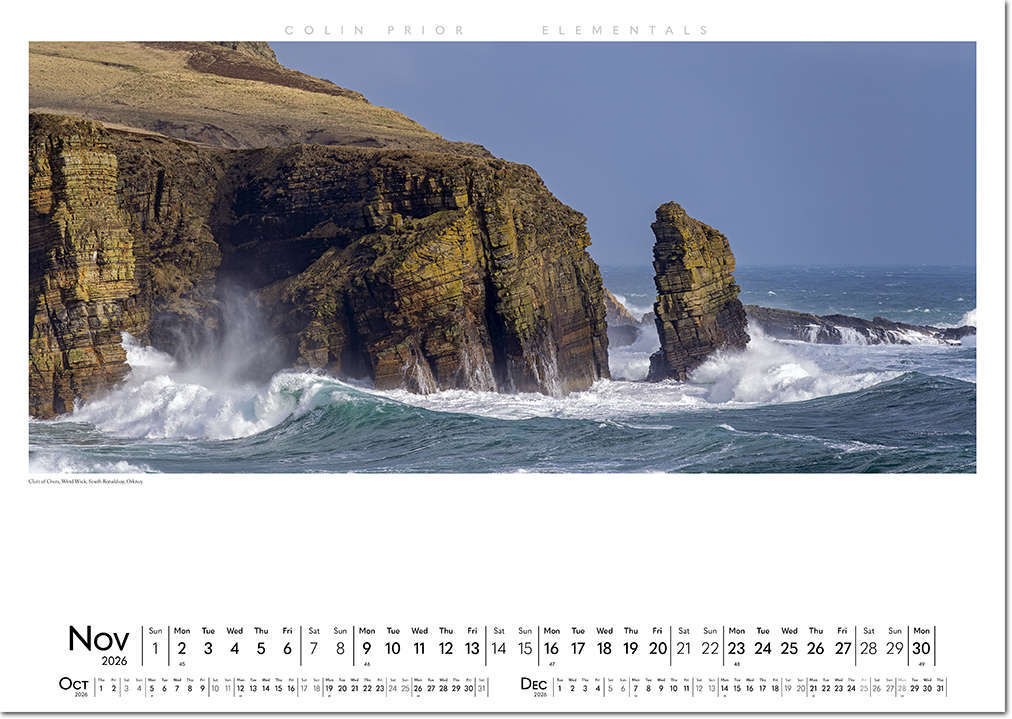 Colin Prior Elementals Wall Calendar