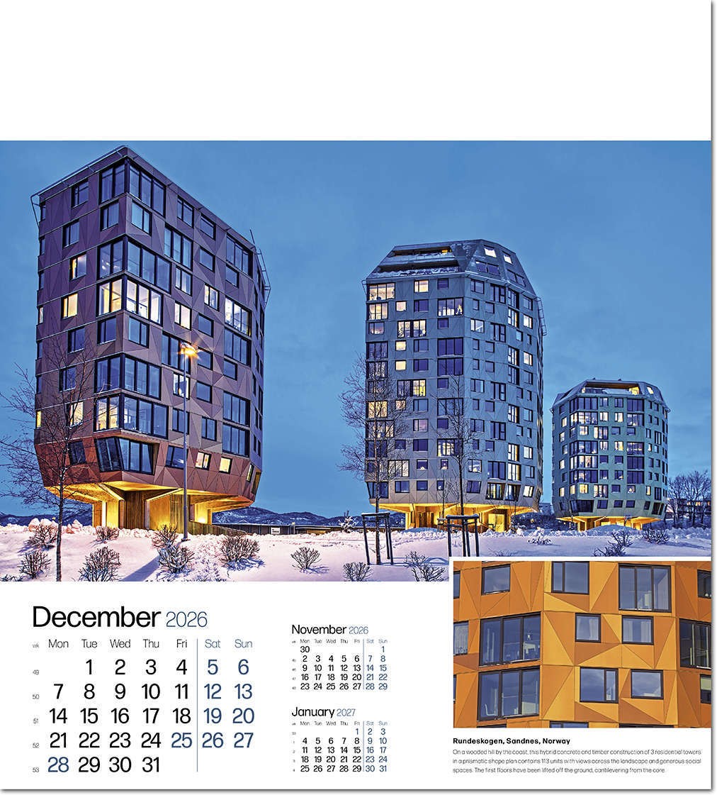 Iconic Structures Wall Calendar