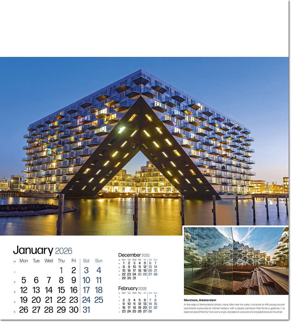 Iconic Structures Wall Calendar